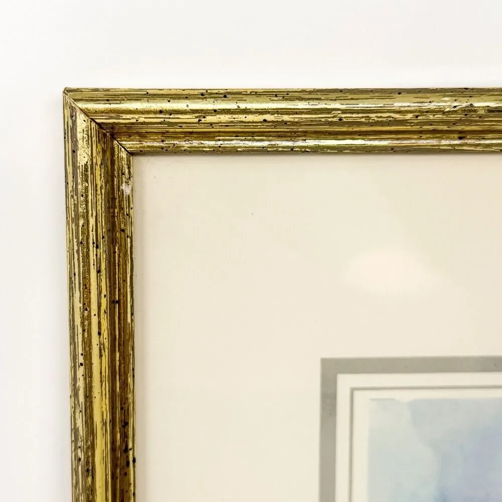 Vintage Jan Korthals Ponte Vecchio Florence Framed Art Print European Decor - Picture 4 of 7